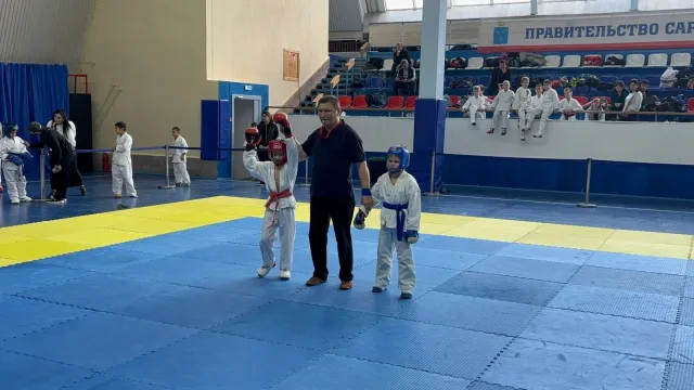 На площадке соревнований